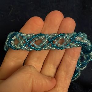 Blue handmade bracelet